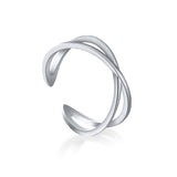 Sterling Silver Cross Ring | Vivian 0 Chicy Boutique Platinum