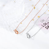 Stainless Steel Knotted Rose Gold-plated Necklace | Melissa 0 Fibobus DropShipping