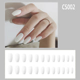 Fake Nails Wear Waterproof Ballet Nails 0 Chicy Boutique White