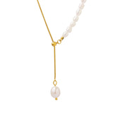 Pearl Tassel Pendant Necklace | Sarit 0 Chicy Boutique