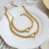 Love Chain Necklace Titanium Steel | Michelle 0 Fibobus DropShipping Set