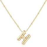 Glossy Letter Copper Pendant | Shimi 0 Fibobus DropShipping H Gold
