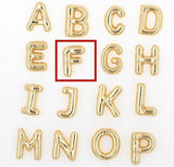 Glossy Letter Copper Pendant | Shimi 0 Fibobus DropShipping F Gold