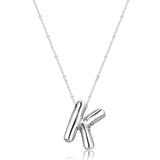 Glossy Letter Copper Pendant | Shimi 0 Fibobus DropShipping K Silvery