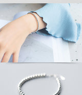 Retro Silver Ball Round Bead Bracelet | Darth 0 Fibobus DropShipping