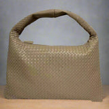 Leather Women's Woven Satchel | Aria 0 Chicy Boutique