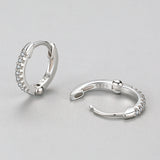 Silver Plated Earrings With Diamonds | Natasha 0 Chicy Boutique