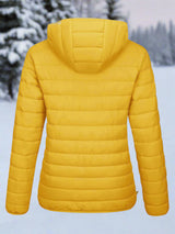 Full Zip Up Hooded Puffer Jacket | Glaciera Chicy Boutique