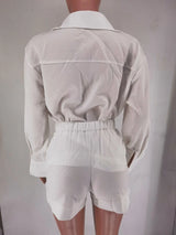 2 Pieces Sets Button Pockets | Prili Chicy Boutique