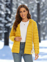 Full Zip Up Hooded Puffer Jacket | Glaciera Chicy Boutique