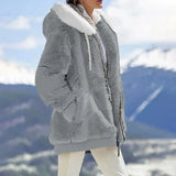 Hooded Zipper Fleece Jacket | Velura Chicy Boutique