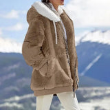 Hooded Zipper Fleece Jacket | Velura Chicy Boutique