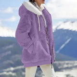 Hooded Zipper Fleece Jacket | Velura Chicy Boutique