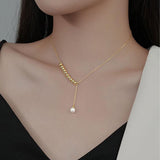 Sliver Beads Perfect Pearl Chain Set | Miriam 0 Chicy Boutique