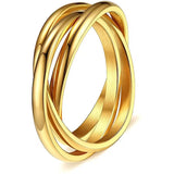 Titanium Steel Ring | Jesicca 0 Chicy Boutique Gold No 10