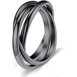Titanium Steel Ring | Jesicca 0 Chicy Boutique Black No 10