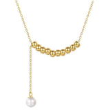 Sliver Beads Perfect Pearl Chain Set | Miriam 0 Chicy Boutique