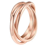 Titanium Steel Ring | Jesicca 0 Chicy Boutique Rose Gold No 10