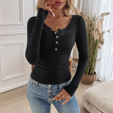 Slim Fitted Long Sleeve | Amberly Chicy Boutique Black S