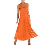 Backless Dress Pleated Dress | Serene Chicy Boutique
