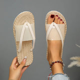 Cross Flat with A Word Beach Slippers | Secret Chicy Boutique