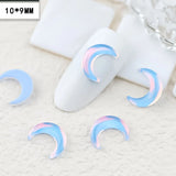 100pcs 10mm Moon Diamond | Luster Chicy Boutique 10mm Blue 100pcs