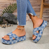 Denim Crossover Trendy Outwear | Denim Chicy Boutique Blue 37