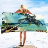 Coconut Tree Beach Sand Towel | Astrid Chicy Boutique Red H150xW220cm