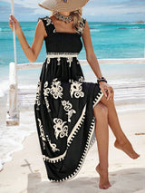 🌴 Summer Strappy Backless Dress | Beach Chicy Boutique Black S
