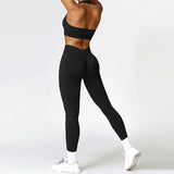 V Back Legging Gym Set | Livra Chicy Boutique Black 1 S