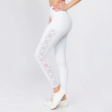 Sports Set Long Sleeve Mesh Top and High Waist Legging | Shuli Chicy Boutique