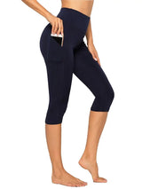 3/4 Female Leggings | Velana Chicy Boutique Dark Blue M