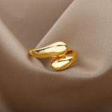 Gold Stainless Steel Ring | AurumBand Chicy Boutique