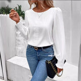 Elegant Long Sleeved Round Neck | Auburn Chicy Boutique