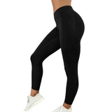 Gym Leggings Pocketed | Contour Chicy Boutique black S
