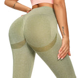 Regular High Waist Leggings | MoveEase Chicy Boutique style 2 -army green M