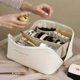 Leather Large Capacity Travel Cosmetic Bag | Maris Chicy Boutique