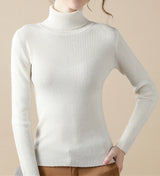 Turtleneck Sweater | Frostine Chicy Boutique WHITE One Size