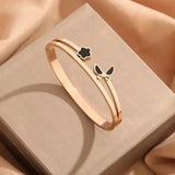 Wedding party grass bracelet | Radiance Chicy Boutique Gold Rose Butterfly