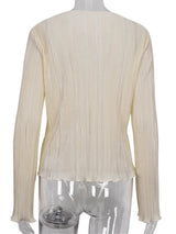 Chic Long Flare Sleeve V- Neck Cardigans | Fawna Chicy Boutique