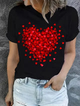 T-Shirt For Valentine's Day | Livluvit Chicy Boutique Black XXXL
