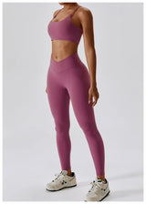 Back Bra High Waist Leggings Suit | Siren Chicy Boutique