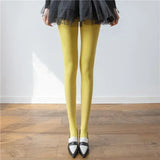 Ultra-Slim High Elastic Leggings – Perfect Fit for All Seasons ❤️ | Zevira Chicy Boutique Yellow One Size