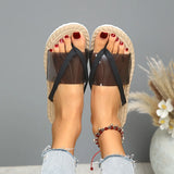 Cross Flat with A Word Beach Slippers | Secret Chicy Boutique