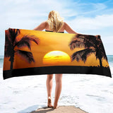 Coconut Tree Beach Sand Towel | Astrid Chicy Boutique White H150xW220cm