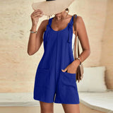 Tie Knot Strap Jumpsuits with Pockets | Serene Chicy Boutique