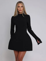 Elegant Backless Mini Dress | Mozision Chicy Boutique