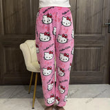 Hello Kitty Pants Pajama Coral Velvet | Mars Chicy Boutique Pink M(38)