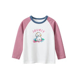 Bear Long Sleeve T-shirt | Zorina Chicy Boutique Purple&White CHINA 120(5)
