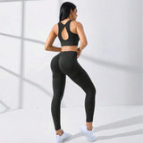 2 pcs Crisscross Back Cami Hip-hugging Tummy Control Leggings | Crisback Chicy Boutique